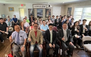 阮昭雄拜会华府基督长老教会及台湾文化中心 搭侨计划学生展现学习成果