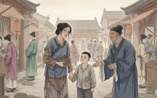 女婿奪產 乞丐母子攔車告官 青天大人巧計破案