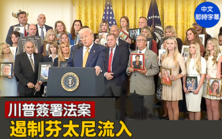 【直播】川普簽署法案 遏制芬太尼流入