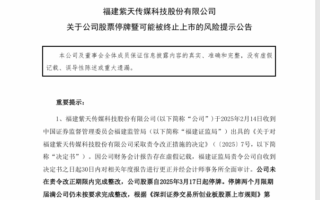 *ST紫天財務造假 股價跌去近90%今起停牌