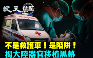 【紀元焦點】假救護車設陷阱 大陸器官移植黑幕
