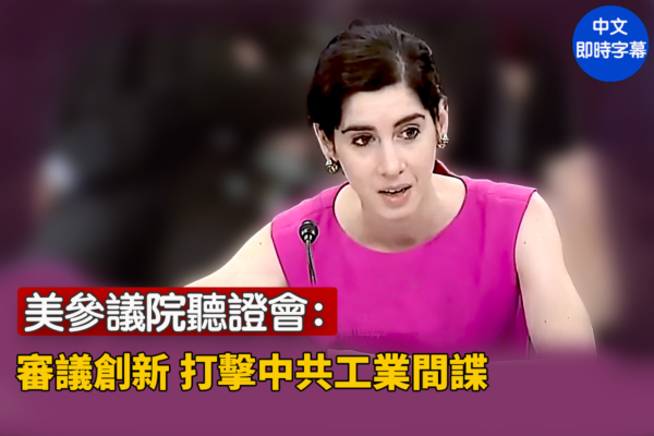 【直播】參院聽證：審議創新 打擊中共工業間諜