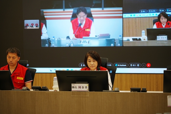 总统赖清德视讯关切屏东防灾整备 允诺支持治水工程