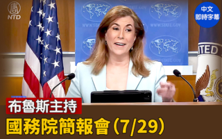 【直播】布魯斯主持國務院簡報會(7/29)