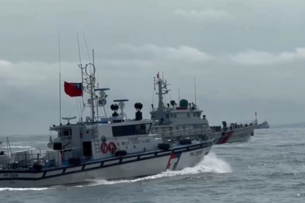 中共海警船连日扰金门水域 遭台海巡监控驱离