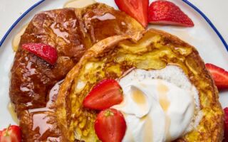 可頌法式吐司作法 享受酥脆奢華的早餐