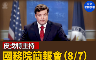 【直播】皮戈特主持國務院簡報會(8/7)