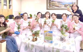 部桃癌友手作水苔球 綠意中重拾希望