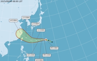 專家：颱風楊柳侵台機率稍降 或半途減弱夭折