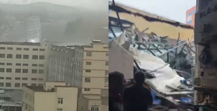 广东肇庆发生龙卷风 部分建筑受损