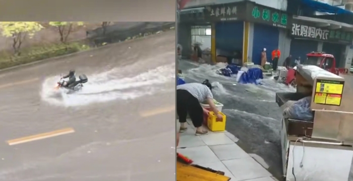 重庆多地持续大暴雨 1.4万余人受波及