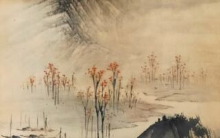 董源 山水画 蔣藹 倣董源山水図｜公益財団法人 黒川古文化研究所