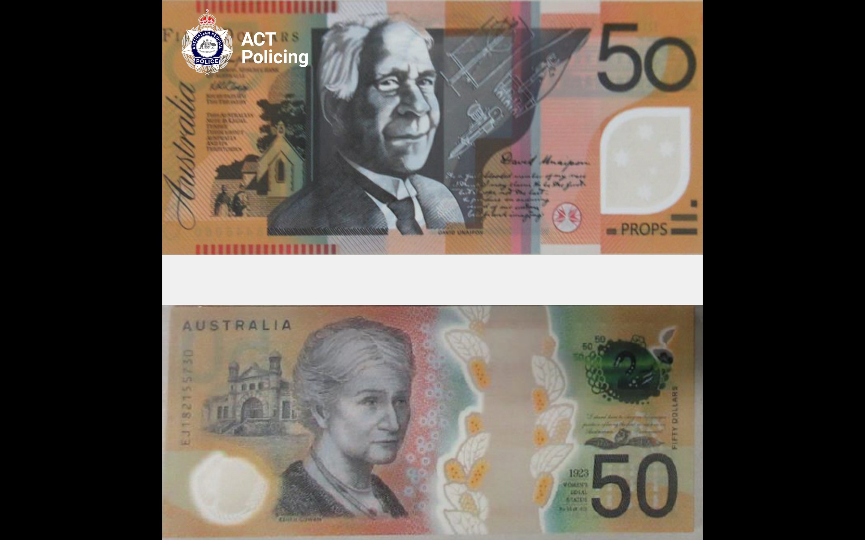 堪培拉流通假鈔警方提醒公眾警惕| 澳元假幣| 現金| 鈔票| 大紀元