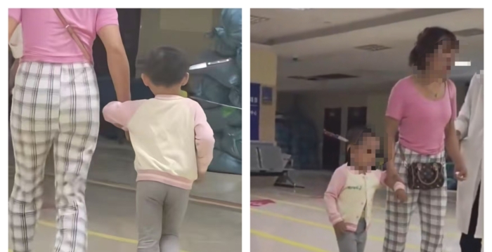 云南3岁女童头上中刀 淡定走路就医引热议