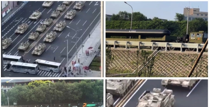 北京阅兵演练部分武器被爆光 引关注