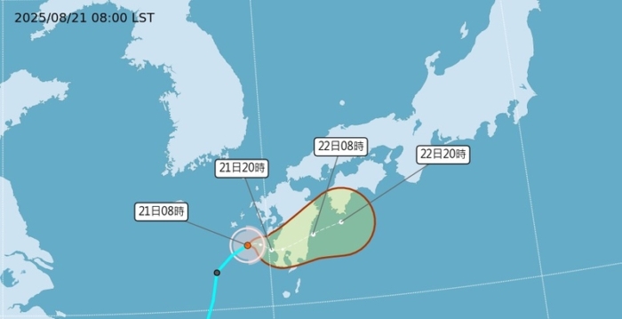 台风玲玲生成 朝日本九州移动 对台湾无影响