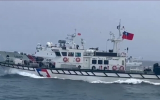 中共公務船頻闖金門水域 台海巡驅離