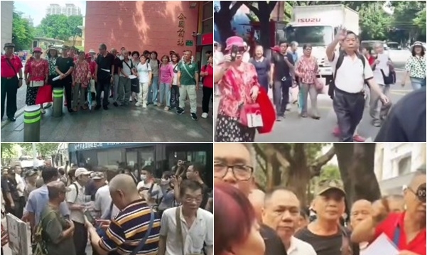 广州退休老人再集体维权 举报政府不作为