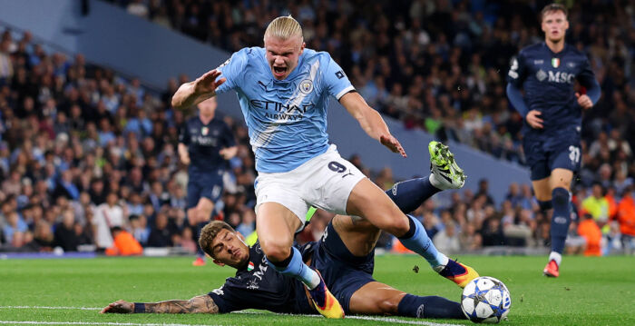 欧冠：曼城击败那不勒斯 巴萨战胜纽卡斯尔