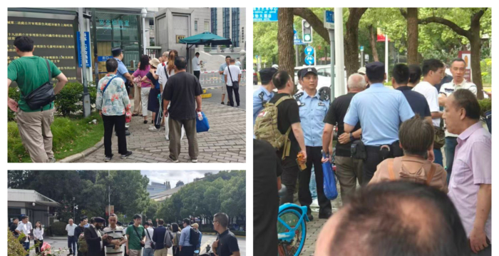 张展案开庭 上海警方四处拦截欲旁听的民众