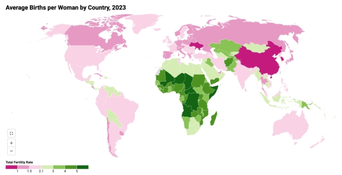 人口危机逼近？世界生育率创60年新低