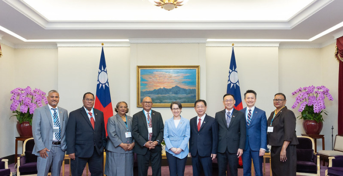 萧美琴接见帕劳众议长访团 期盼深化伙伴关系