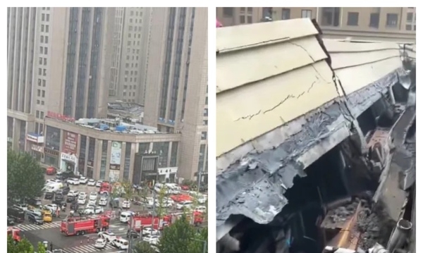 江苏东海县一饭店办酒席时屋顶倾塌 4人受伤