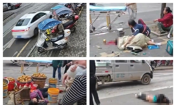 湖北利川市一私家车失控撞人 致5死8伤