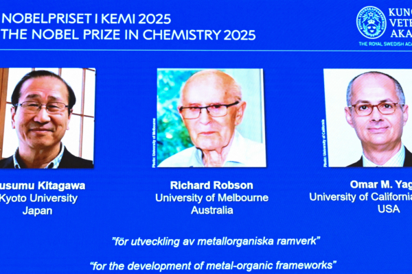 加州大學教授榮獲2025年諾貝爾化學獎