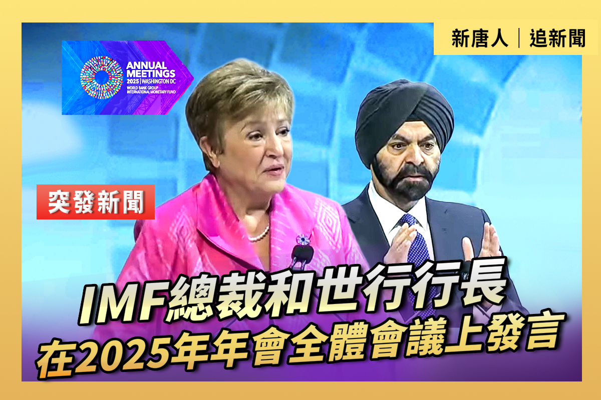直播】IMF总裁在2025年年会全体会议上发言| 国际货币基金组织| 格奥尔基耶娃| 世界银行| 大紀元