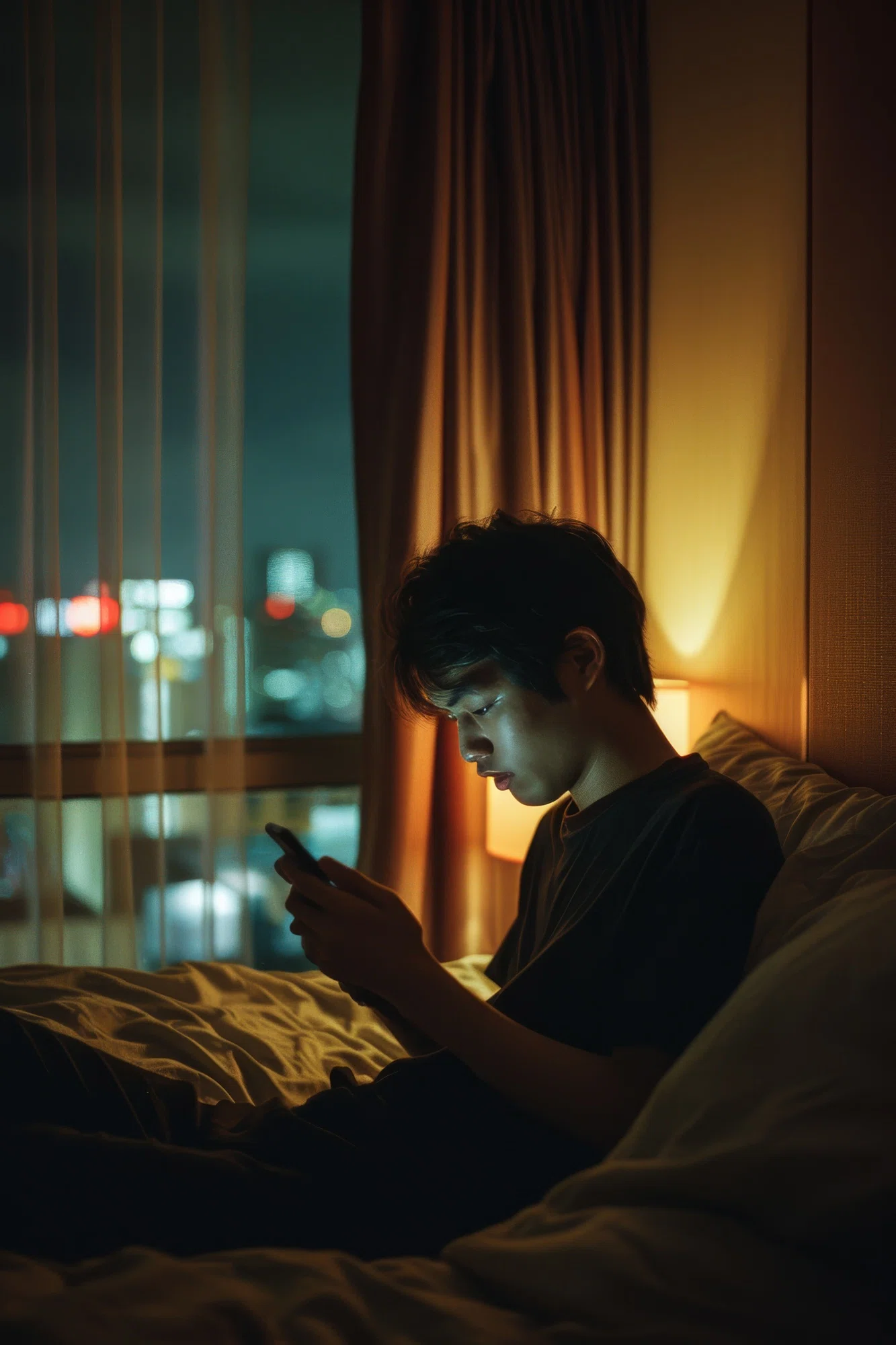 青少年沉溺於手機的危害,其中一是睡眠剝奪,若無良好睡眠,隔天上學的精神定受到影響,上課可能都昏昏欲睡,難以集中精神。(新唐人)