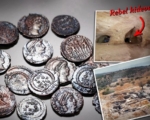 以色列一古老地下庇護所出土1600年前青銅幣
