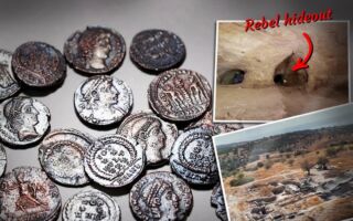 以色列一古老地下庇護所出土1600年前青銅幣