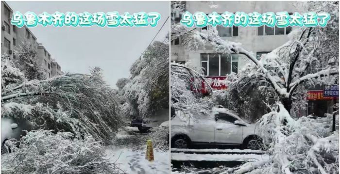 乌鲁木齐遭遇特大暴雪 单日降雪量创新纪录