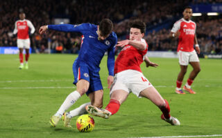 英超：阿森纳客场1:1战平切尔西 继续领跑