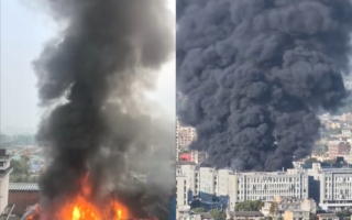 四川浙江接連發生大火 現場火光沖天