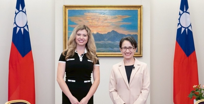 萧美琴接受美媒专访 强调台湾正壮大实力