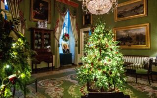 組圖：白宮聖誕裝飾 彰顯家是心靈之歸宿