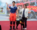 台中2026消防月历亮相 搜救犬也入镜