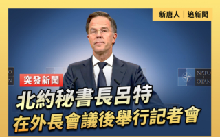 【直播】北约秘书长在外长会议后举行记者会