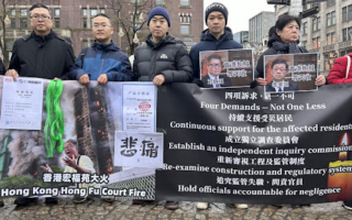 旅荷民运人士人权日前集会“反对中共暴政”