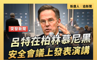 【直播】吕特在柏林慕尼黑安全会议上发表演讲