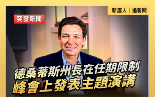 【重播】德桑蒂斯在任期限制峰会上发表演讲