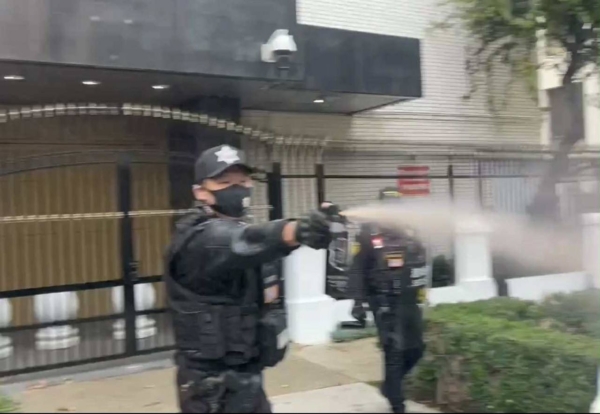 美國務院關切洛杉磯抗議者遭襲             譴責中共跨國鎮壓