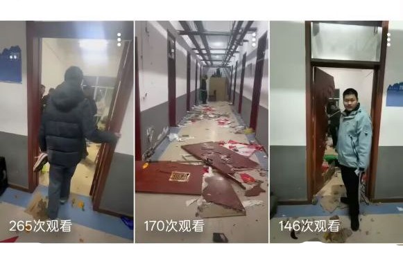 ɽ�������ѧУ�������鳱 ����һƬ�к�