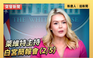 【直播】萊維特主持白宮簡報會（2/5）