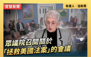 【直播】眾院召開關於「拯救美國法案」的會議