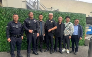 保障中領館前集會權利 民運代表做客洛市警局