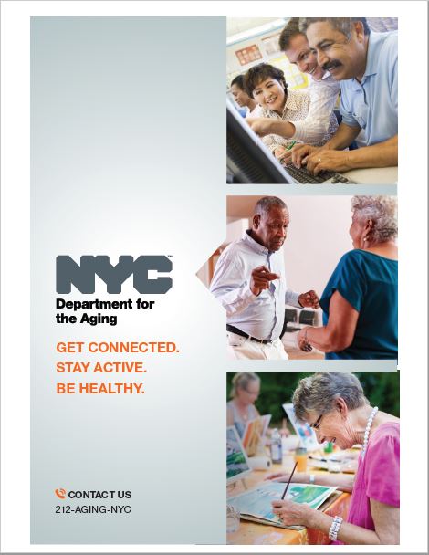 紐約市老齡事務局廣告宣傳。(NYC AGING)