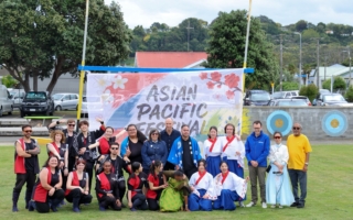 新西蘭旺加努伊首屆亞太節登場 法輪功受歡迎